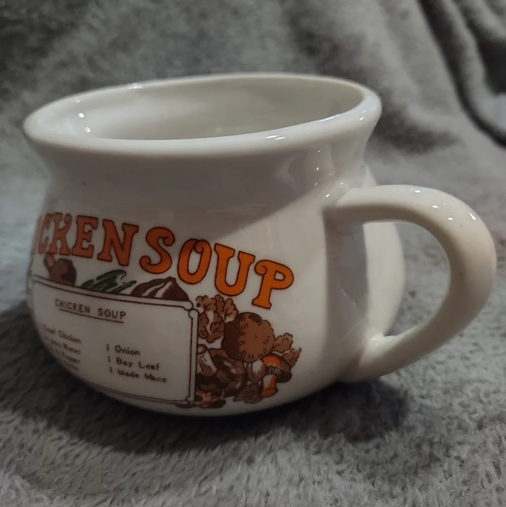Vintage 1970s Chicken Soup Mug